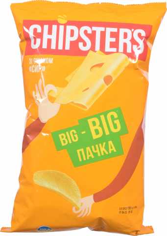 Чіпси Chipster`s 180 г зі смаком сиру