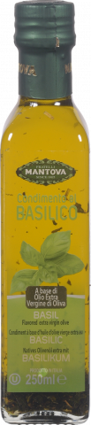 Олія оливкова MANTOVA 0,25 л Базилік скл. (Італія)