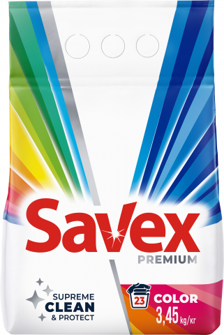 Порошок Savex 4/3,45 кг автомат Parfum Lock 2в1 Color И188/923
