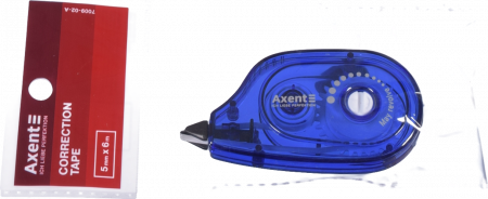Стрічка корегуюча Axent 5 мм х 6 м синя 7009-02-A