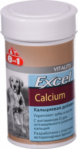 Вітаміни 8in1 Excel Calcium д/собак 155 табл. Кальцій 660473