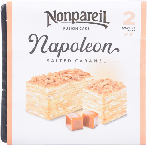 Тістечко Nonpareil 190 г Наполеон з соленою карамеллю