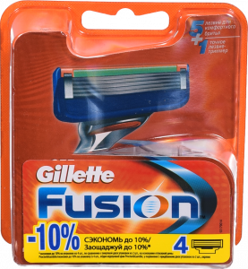 Картридж д/гоління Gillette 4 шт. Fusion