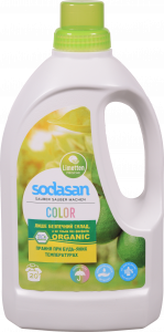 Гель д/прання Sodasan 1,5 л рідкий Color від 30 з пом`якш. води