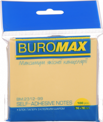 Блок д/нотаток BuroMax 100 арк. 76х76 мм BM.2312-99