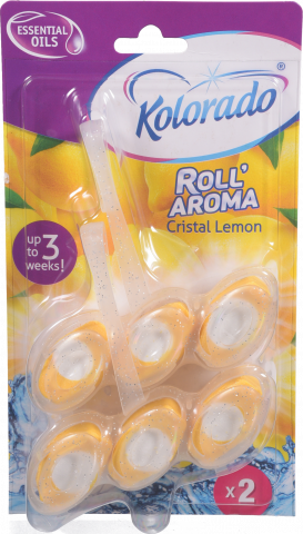 Освіж. д/унітазу Kolorado 2х51 г Roll Aroma Cristal Lemon