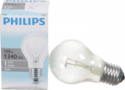 Лампа розж. Philips звичайна проз. 100 Вт Е27