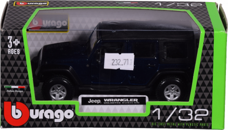 Іграшка Автомодель - JEEP WRANGLER Unlimited RUBicON (асорті зелений металик, жовтий, 1:32)