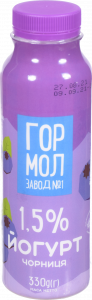 Йогурт ГМЗ 1,5 330 г Чорниця