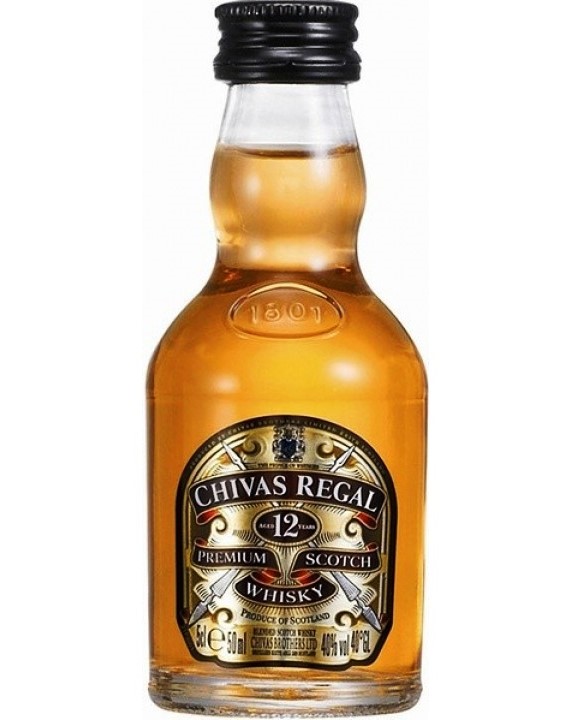 Виски шотландский Chivas Regal 12 лет выдержки, 0.05 л