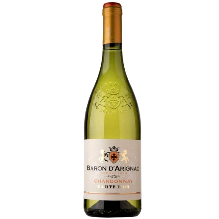 Вино белое сухое Шардоне Baron d'Arignac, 0.75 л