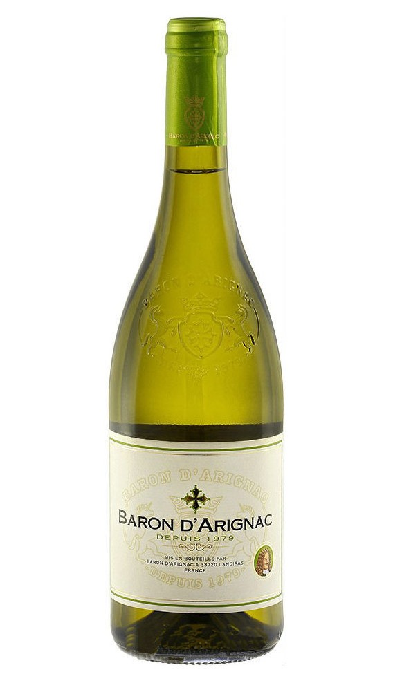 Вино белое сухое Blanc Baron d'Arignac, 0.75 л
