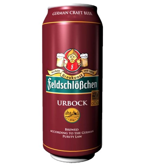 Пиво темное фильтрованное Feldschlobchen Urbock, 0.5 л ж/б