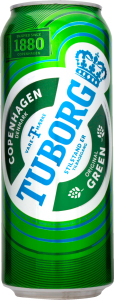 Пиво светлое Tuborg green, 0.5 л ж/б