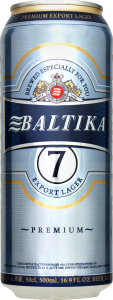 Пиво светлое Балтика 7, 0.5 л ж/б