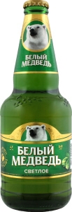 Пиво светлое Белый Медведь, 0.45 л