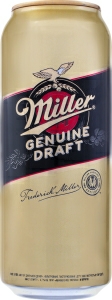 Пиво светлое Miller Genuine Draft, 0.5 л ж/б