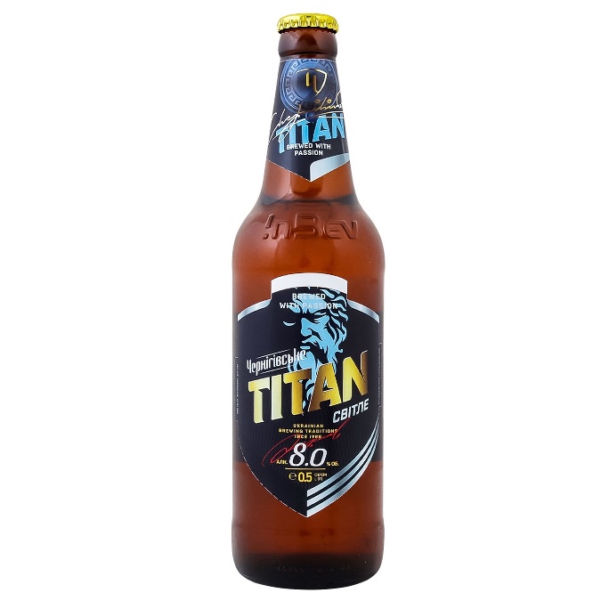 Пиво светлое Черниговское Титан, 0.5 л