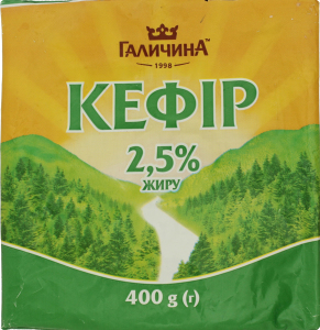 Кефир 2.5% Галичина, 400 г