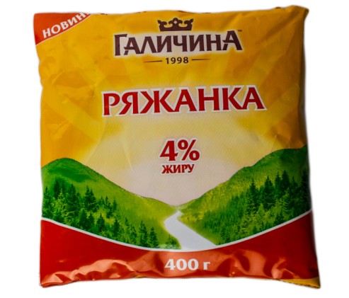 Ряженка 4% Галичина, 400 г