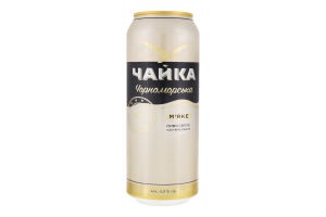 Пиво светлое Чайка Черноморская, 0.5 л ж/б