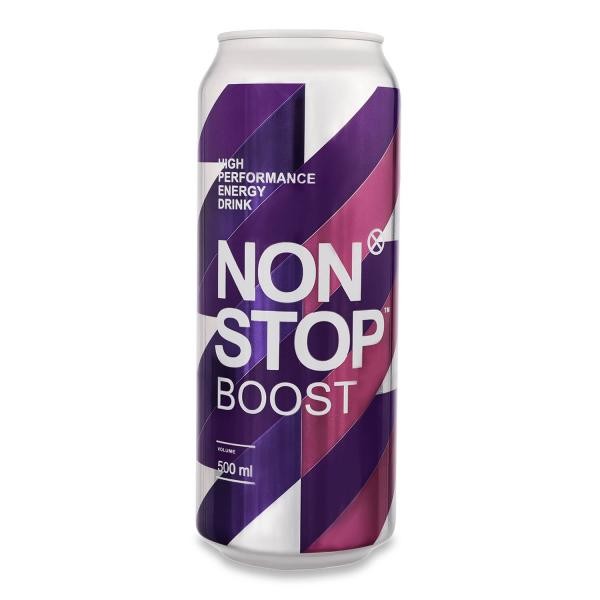 Энергетический напиток безалкогольный Boost Non stop, 0.5 л