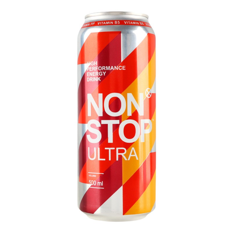 Энергетический напиток безалкогольный Ultra Non stop , 0.5 ж/б