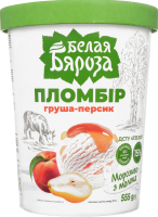Мороженое персик и груша Белая Бяроза, 555 г