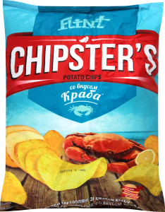 Чипсы со вкусом краба Chipster`s, 133 г
