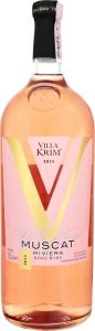 Вино розовое полусладкое Мускат Villa Krim, 1.5 л