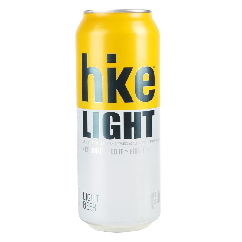 Пиво светлое Hike Light, 0.5 л ж/б