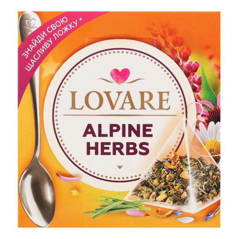 Чай пакетированный альпийские травы Lovare 2г*15 пак.