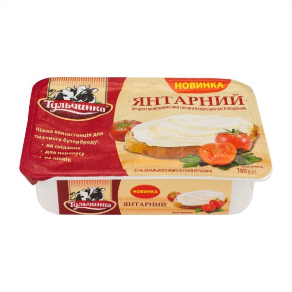 Сыр плавленый 60%  Янтарный Тульчинка, 160 г