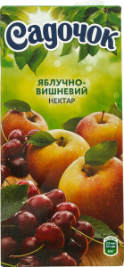 Нектар яблочно-вишневый Садочек, 0.95 л