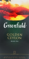 Чай черный пакетированный Greenfield Golden Ceylon, 2 г*25 пак.