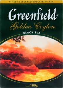 Чай черный листовой Greenfield Golden Ceylon, 100 г