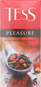 Чай черный пакетированный Tess Pleasure, 1.5 г*25 пак.