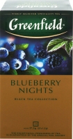 Чай черный пакетированный Greenfield Blueberry Nights, 1.5 г*25 пак.