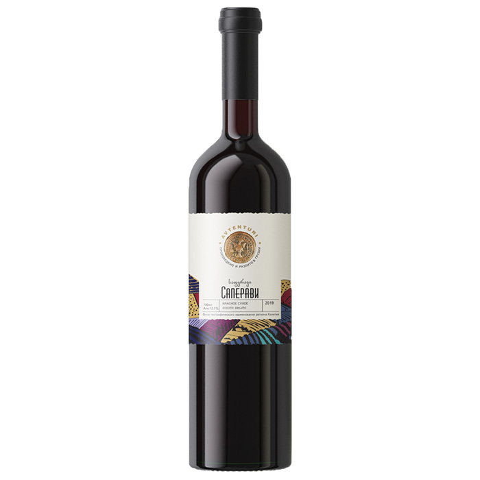 Вино красное сухое Саперави Avtenturi , 0.75 л
