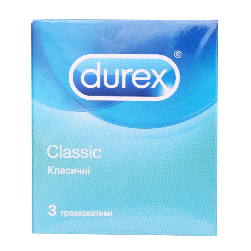 Презервативы Durex классик, 3шт