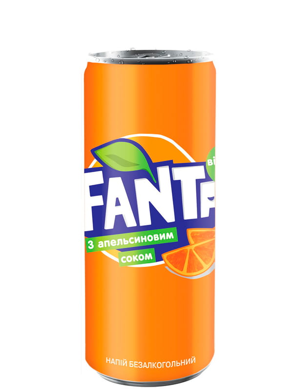 Напиток газированный апельсин Fanta, 0.33 л ж/б