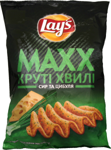 Чипсы Макс со вкусом сыра и лука Lay`s, 120 г