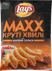 Чипсы Макс со вкусом безумной сальсы Lay`s, 120 г