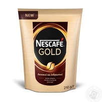 Кофе растворимый Nescafe Gold, 210 г