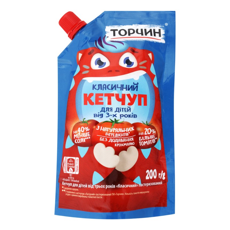 Кетчуп томатный детский Торчин, 200 г