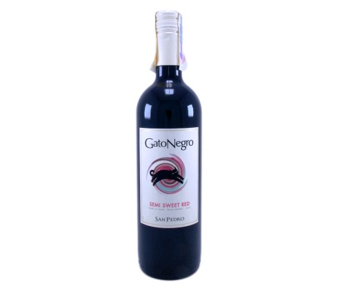 Вино красное полусладкое Gato Negro, 0.75 л