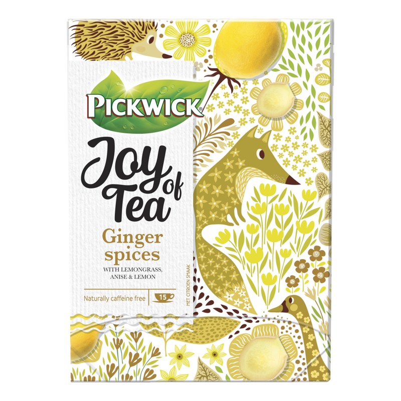Чай травяной пакетированный с имбирем и пряностями Pickwiсk, 1,5 г*15 пак.
