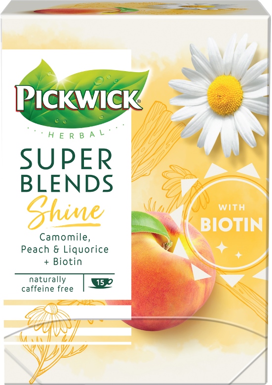 Чай травяной пакетированный c ромашкой и биотином Pickwick, 1,5 г*15 пак.