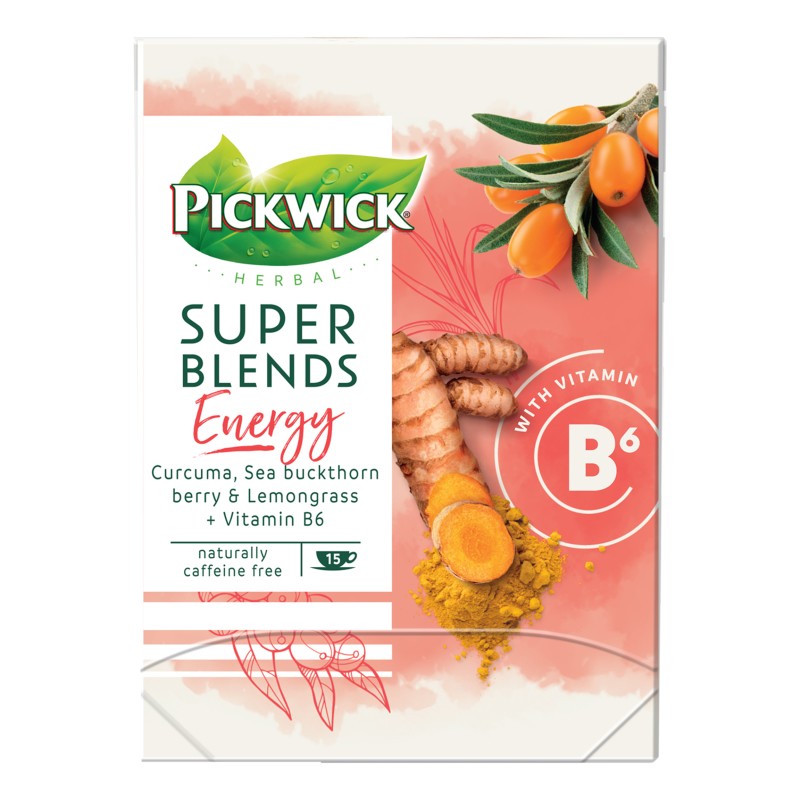 Чай травяной пакетированный с витамином В6 и лимоном Pickwick, 1,5 г*15 пак.