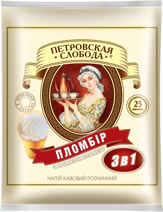 Кофейный напиток растворимый 3в1 с ароматом ванили Петровская Слобода, 18 г